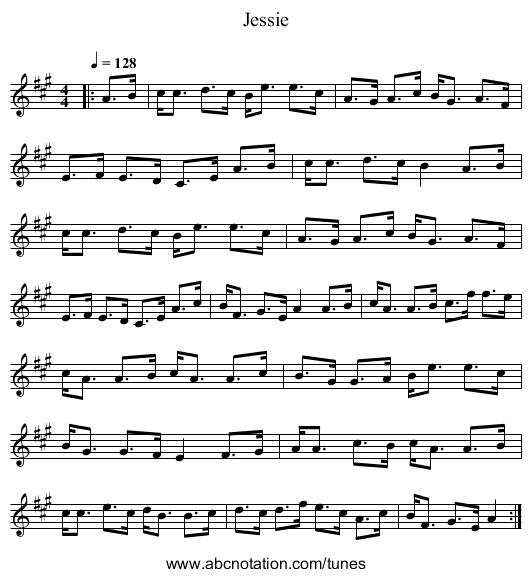 Jessie - staff notation