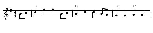 Jessie's Hornpipe - staff notation