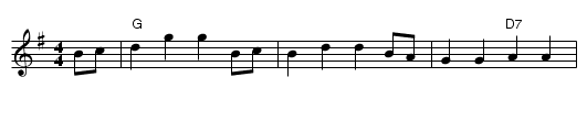 Jessie's Hornpipe - staff notation