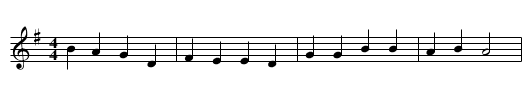 Jesus, Tender Shepherd, Hear Me - staff notation
