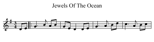 Jewels Of The Ocean - staff notation