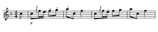 JEWETT'S GALOPADE - staff notation