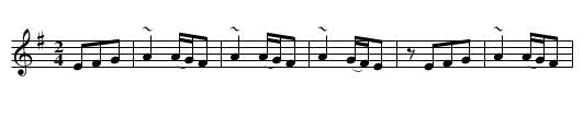Jewish Bulgar - staff notation