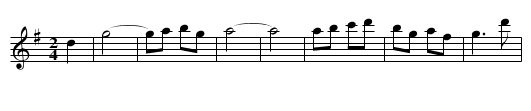 Jewish Bulgar - staff notation