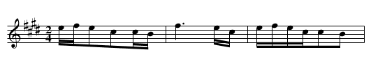 Jianchi yiuji wupaji - staff notation