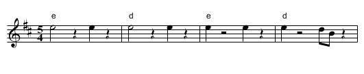 Jianul de la Slanic - staff notation