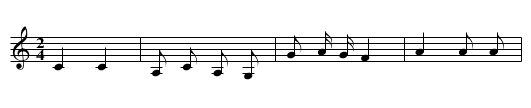 Jiao gaor - staff notation