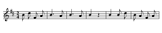 Jieme guandeng - staff notation