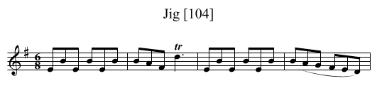 Jig [104] - staff notation