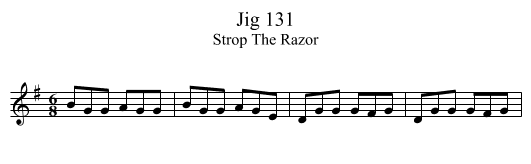Jig 131 - staff notation