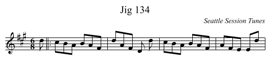 Jig 134 - staff notation