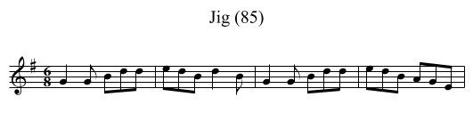 Jig (85) - staff notation