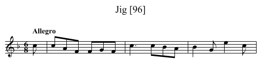 Jig [96] - staff notation