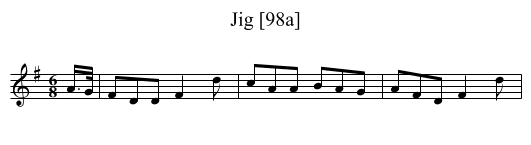 Jig [98a] - staff notation
