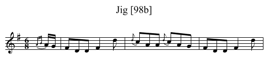 Jig [98b] - staff notation