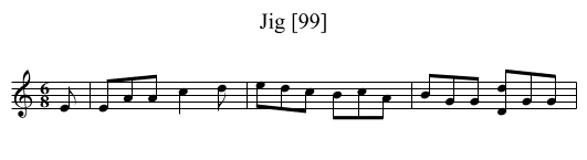 Jig [99] - staff notation
