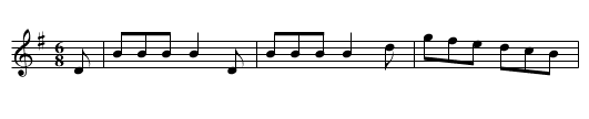 Jig in G - staff notation
