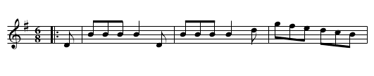 Jig in G - staff notation