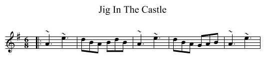 Jig In The Castle - staff notation