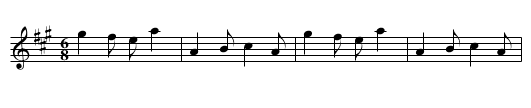 Jig it E Foot - staff notation