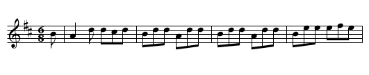 Jig of Slurs - staff notation