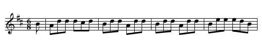 Jig of Slurs - staff notation
