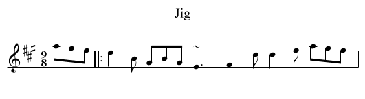 Jig - staff notation