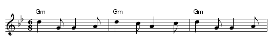 Jig - staff notation