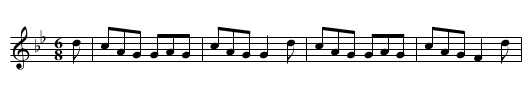 Jig - staff notation
