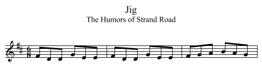 Jig - staff notation