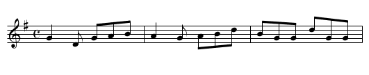 Jig - staff notation