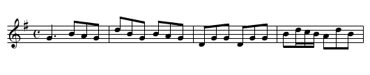 Jig - staff notation