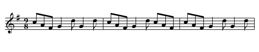 Jig - staff notation