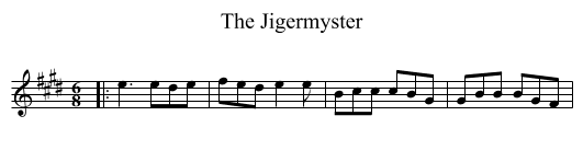 Jigermyster, The  - staff notation