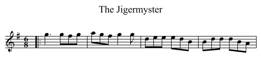Jigermyster, The  - staff notation
