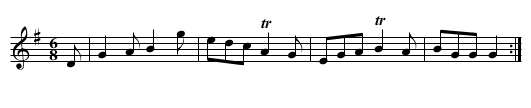 Jigg [10], A - staff notation