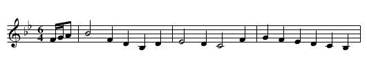Jigg, A - staff notation