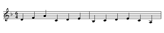 Jigg, A - staff notation