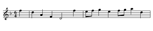 Jigg, A - staff notation