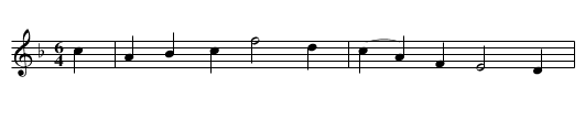Jigg. HA.015, A - staff notation