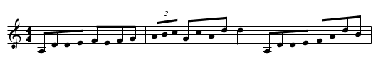 Jigging the Donkey - staff notation