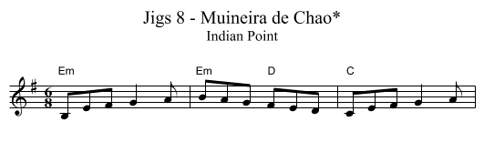 Jigs 8 - Muineira de Chao* - staff notation