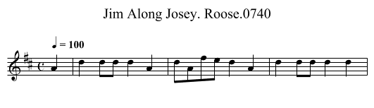 Jim Along Josey. Roose.0740 - staff notation