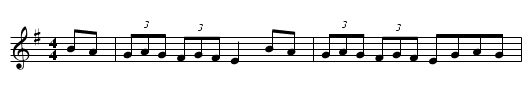 Jim Coleman's Hornpipe - staff notation