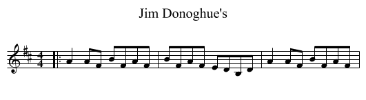 Jim Donoghue's - staff notation