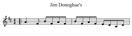 Jim Donoghue's - staff notation