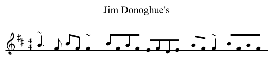 Jim Donoghue's - staff notation