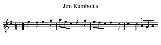 Jim Rumbolt's - staff notation