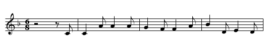 Jim, the Carter Lad - staff notation
