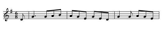 Jim Ward's Jig - staff notation